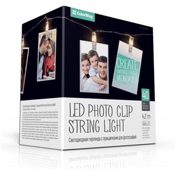 ColorWay LED fotokolky 40 ks, 4,2 metru