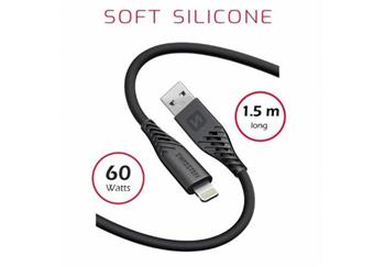 SWISSTEN DATOV KABEL SOFT SILICONE USB / LIGHTNING 1,5 M 60W ERN