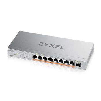 Zyxel XMG-108HP 8 Ports 2,5G + 1 SFP+, 8 ports 100W total PoE++ Desktop MultiGig unmanaged Switch