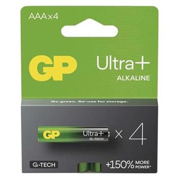 GP AAA Ultra Plus, alkalick (LR03) - 4 ks