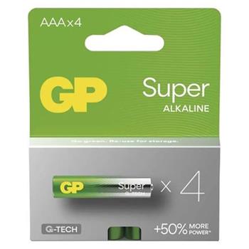 GP AAA Super, alkalick (LR03) - 4 ks