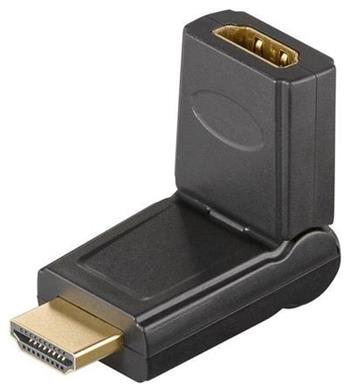 PremiumCord HDMI adapter 19pin Female - 19pin Male oton, pozlacen