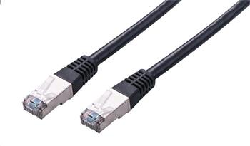 C-TECH Kabel patchcord Cat5e, FTP, ern, 0,25m