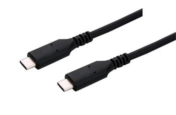 C-TECH Kabel USB 4.0, Type-C (CM/CM), PD 100W, 40Gbps, 0,5m, ern