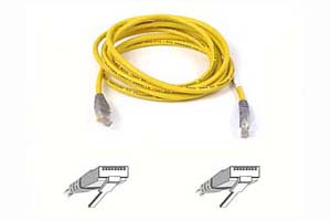 Belkin kabel PATCH UTP CAT5e CROSS 2m šedý/žlutý, bulk