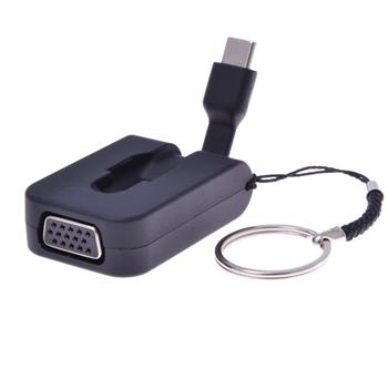 PremiumCord Adaptr USB 3.1 Typ-C male na VGA female,zasunovac kabel a krouek na kle