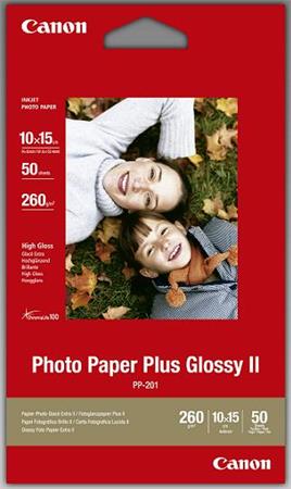 Canon fotopapír PP-201 - 10x15cm (4x6inch) - 265g/m2 - 50 listů - lesklý