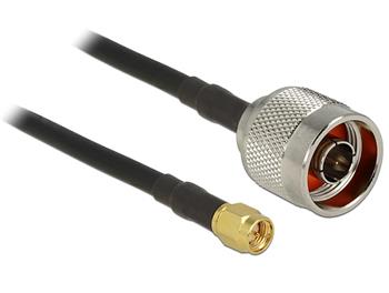 Delock Antenna Cable N plug > SMA plug CFD200 5 m low loss