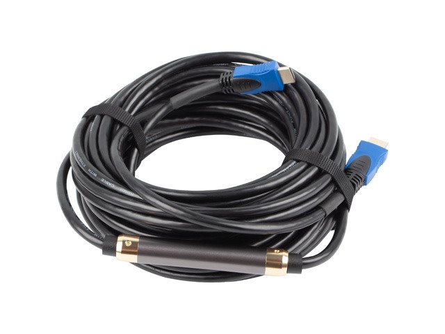 LANBERG HDMI M/M 2.0 kabel 20M 4K CU černý / CA-HDMI-20CU-0200-BK