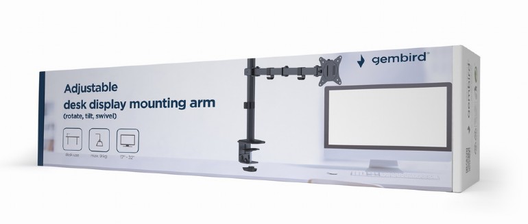 GEMBIRD MA-D1-01, naklápěcí, až do 32" a 9kg, černý