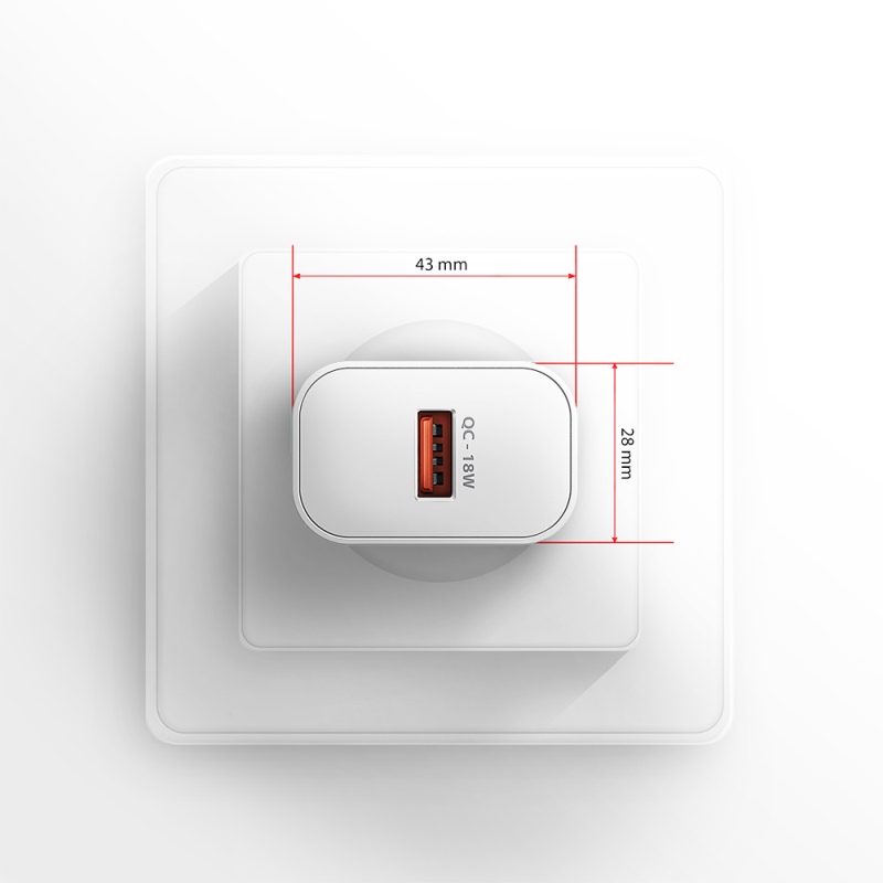 AXAGON ACU-QC18W, Nabíječka do sítě 18W, 1x port USB-A, QC3.0/AFC/Apple, bílá