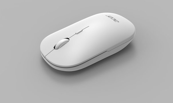 Acer AMR130/Ergonomická/Optická/1 600 DPI/USB+BT/Biela / GP.MCE11.048