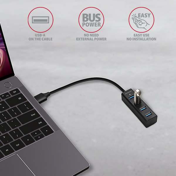 AXAGON HUE-M1A, 4x USB