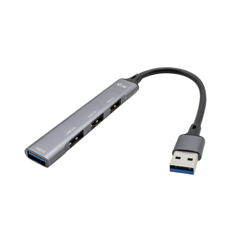 i-tec USB 3.0 HUB Metal 1x USB 3.0 + 3x USB 2.0  / U3HUBMETALMINI4
