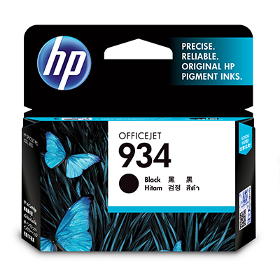 Hewlett Packard C2P19AE Ink Cart No.934 Black - originál