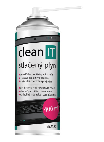 CLEAN IT CL-104 stlačený plyn 600ml