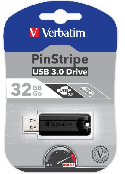 VERBATIM Store 'n' Go PinStripe 32GB USB 3.0 / 49317