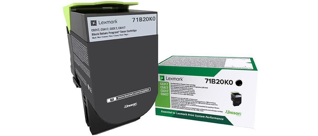 Lexmark 71B20K0 Black Toner - originál