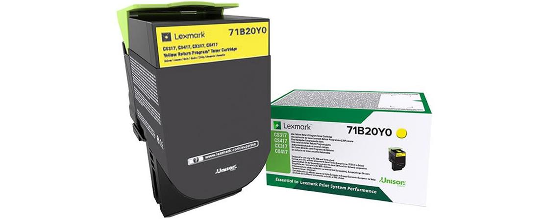 Lexmark 71B20Y0 Yellow  2 300 stran - originál
