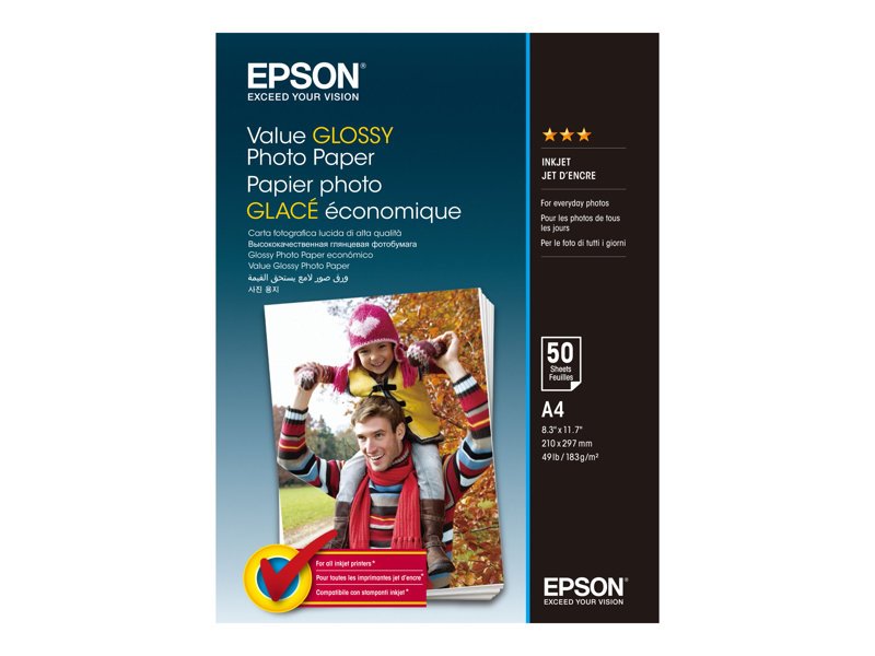 EPSON Value Glossy Photo Paper A4 / 50 ks / C13S400036