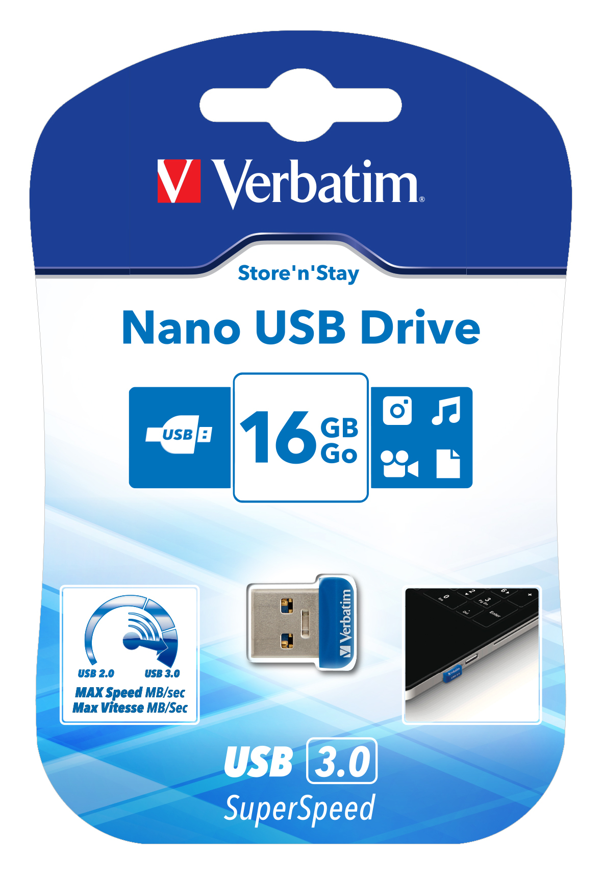 VERBATIM Store 'n' Stay NANO 16GB USB 3.0 / 98709
