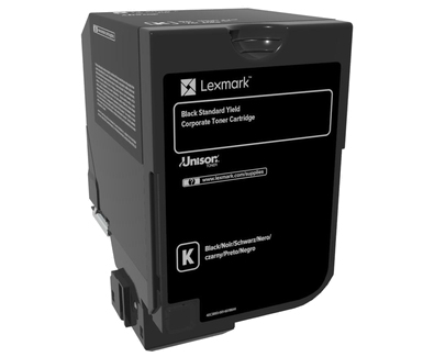 Lexmark toner 74C2SKE Black - originál