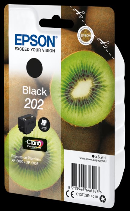 EPSON T02E1 black 202 - originál