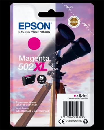 EPSON T02W3 magenta 502XL - originál