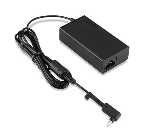 ACER power adapter 65W_1.0×3.0 mm PHY, EU power cord, black; slim connector; for Chromebooks, AS V13, Swift 1, Swift 3, Spin 1