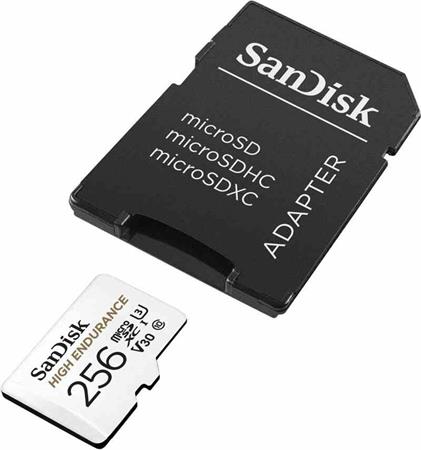 SanDisk High Endurance microSDHC 256GB / SDSQQNR-256G-GN6IA + adaptér