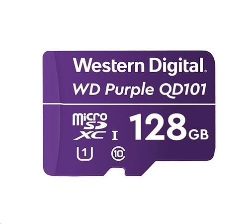 WESTERN DIGITAL PURPLE MicroSDXC QD101 128GB CL10 (WDD128G1P0C)