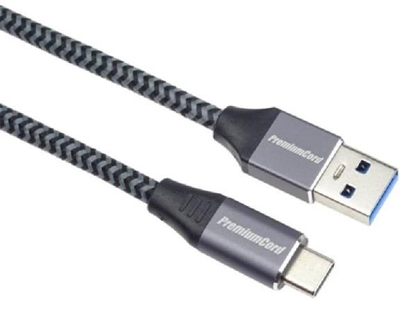 PremiumCord kabel USB-C - USB 3.0 A (USB 3.1 generation 1, 3A, 5Gbit/s) 2m oplet / ku31cs2