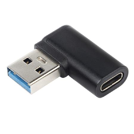 PremiumCord zahnutá 90° redukce USB-C Female na USB3.0 typ A Male / kur31-26
