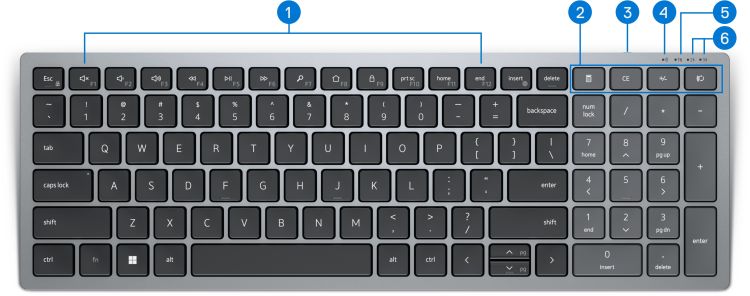 Dell KB740 / CZ layout /Sivá / 580-AKOS