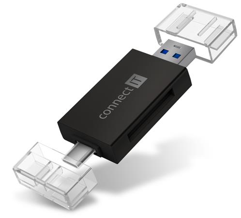 CONNECT IT USB-C/USB-A čítačka  / CFF-1020-BK