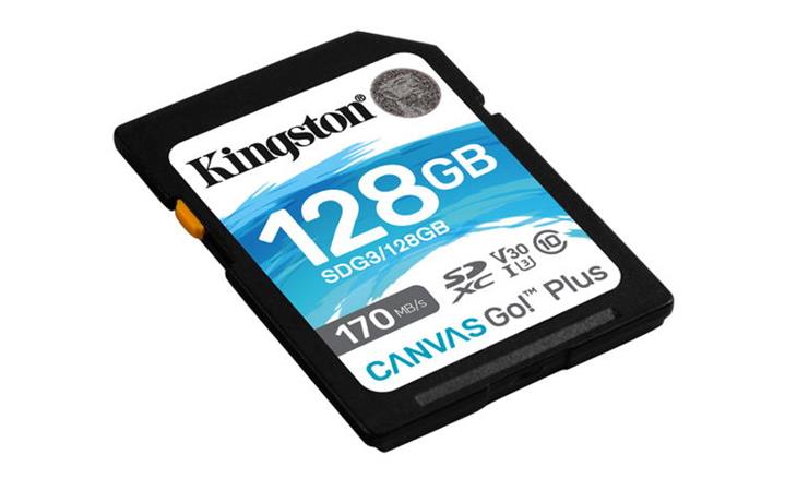 Kingston Canvas Go Plus SDXC 128 GB/UHS-I U3 / Class 10 / SDG4/128GB