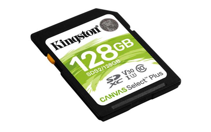 Kingston Canvas Select Plus/SDXC/128GB/UHS-I U1 / Class 10 / SDS3/128GB