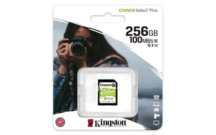 Kingston Canvas Select Plus/SDXC/256GB/UHS-I U1 / Class 10 / SDS3/256GB
