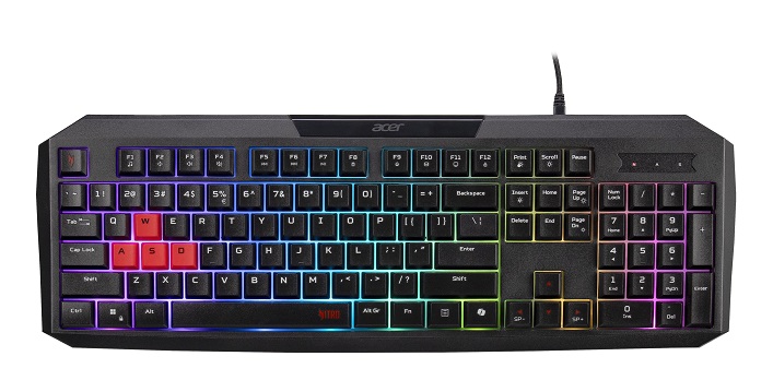 Acer Nitro NKW100 / USB-A/ CZ- SK layout/Čierna / GP.KBD11.05X