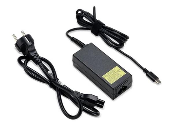 Acer 100W USB TYPE-C ADAPTER, BLACK, EU POWER CORD - for devices with Type-C AC adapter (retail pack)