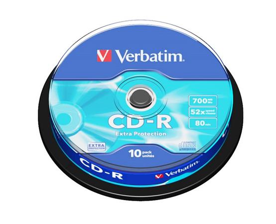 VERBATIM CD-R 700MB, 52x, spindle 10 ks / 43437