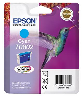 EPSON T0802 cyan - originál