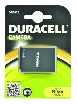 DURACELL  DR9932 pro Nikon EN-EL12, černá, 1000 mAh, 3.7V