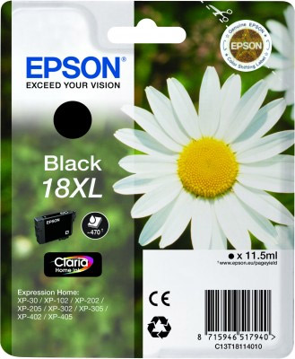 EPSON T1811 black XL - originál