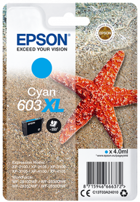 Epson C13T03A24010/ 603XL modrá - originál