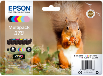 Epson C13T37884010/ multipack/ 378 Claria Photo HD - originál