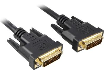 PremiumCord DVI-D propojovací kabel/ dual-link/ DVI(24+1)/ MM/ 3m/ černý / kpdvi2-3