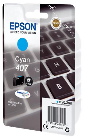 EPSON T07U2 cyan - originál