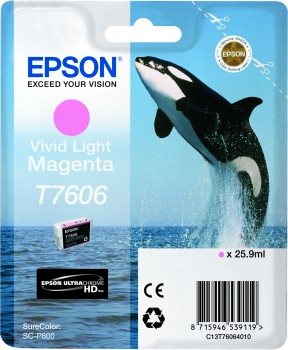 EPSON T7606 Vivid Light Magenta (kosatka) - originál