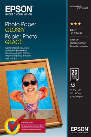 EPSON Photo Paper Glossy A3 / 20ks / C13S042536